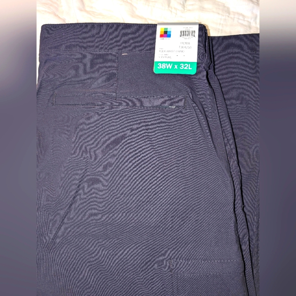 Men's Union Bay UB Tech Flex Waist Classic Fit Comfort Chino Pants 38W x 32L NWT